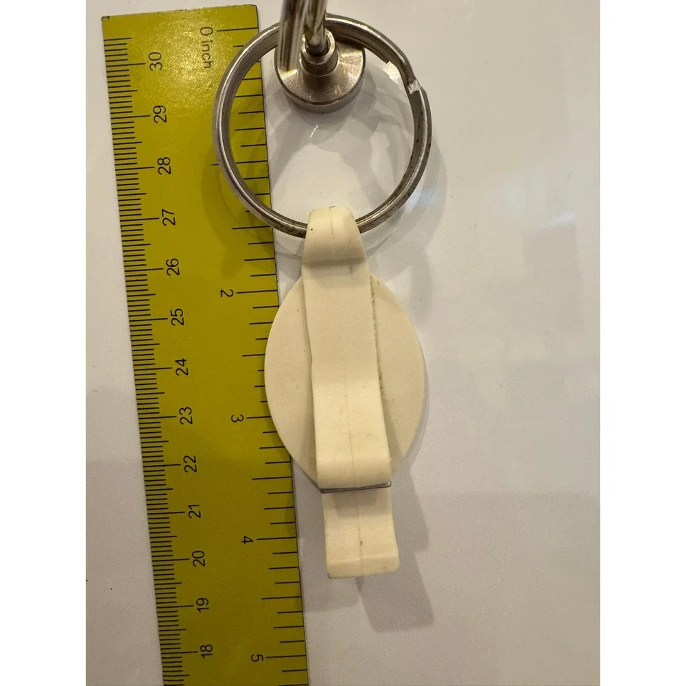Vintage Miller High Life Beer Keychain Football Bottle Opener Belt Clip Red